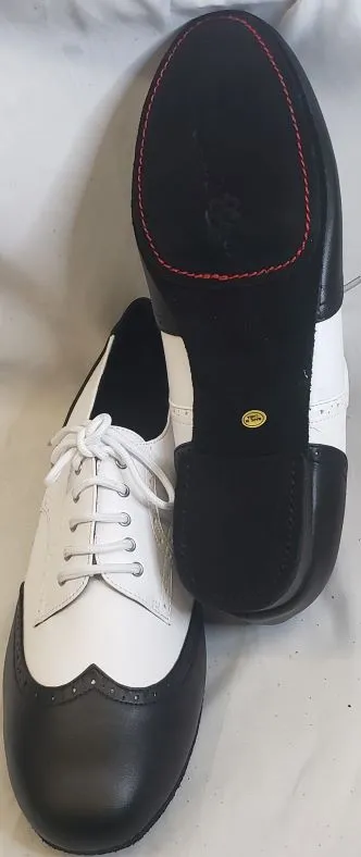 Roberto II – Men's Standard Ballroom Oxford -- Black/White