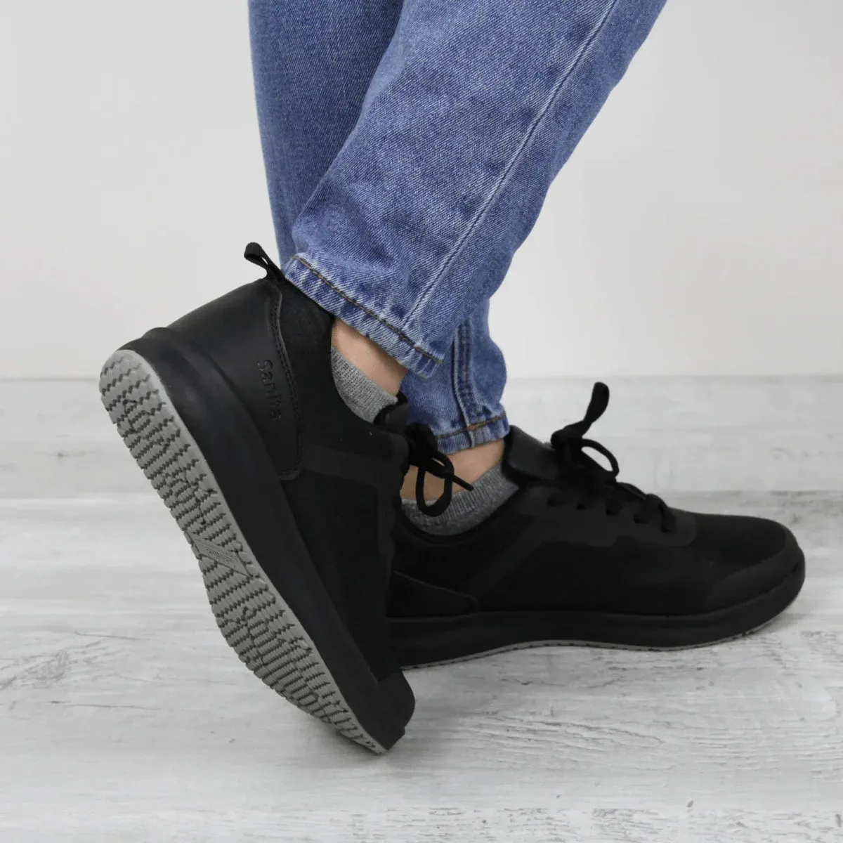 Sanita Concave Work Sneaker Unisex In Black