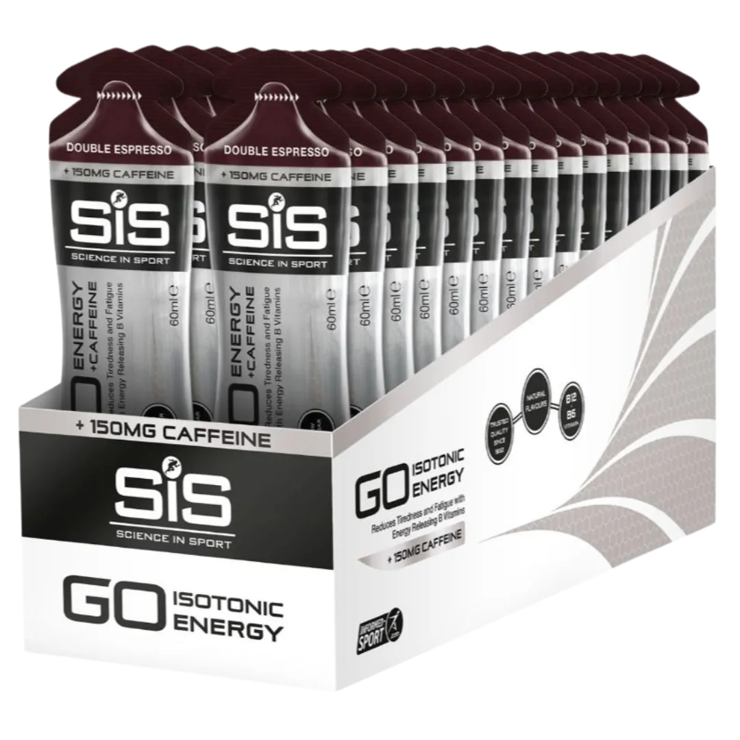 Science In Sport (SIS) - Go Energy   Caffeine Gels - Double Espresso