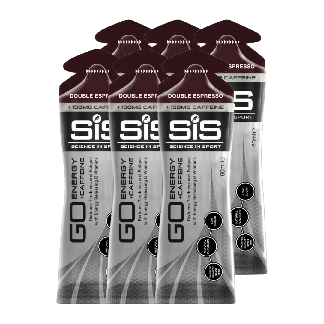 Science In Sport (SIS) - Go Energy   Caffeine Gels - Double Espresso