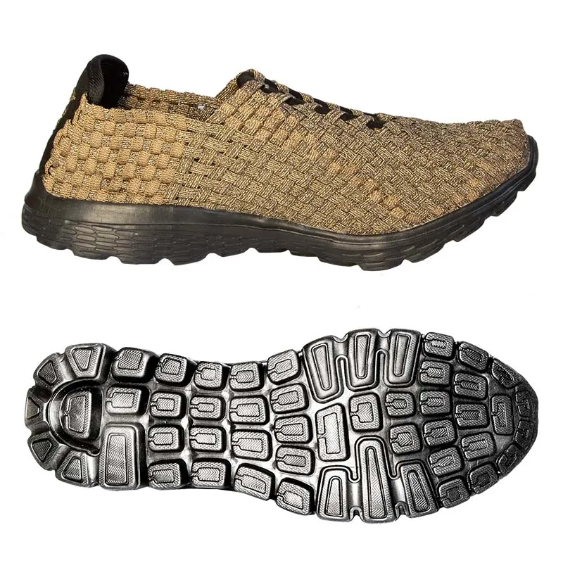 Skooda Ladies Bronze Shimmer Sporty, Flat lace, Black soles