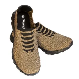 Skooda Ladies Bronze Shimmer Sporty, Flat lace, Black soles