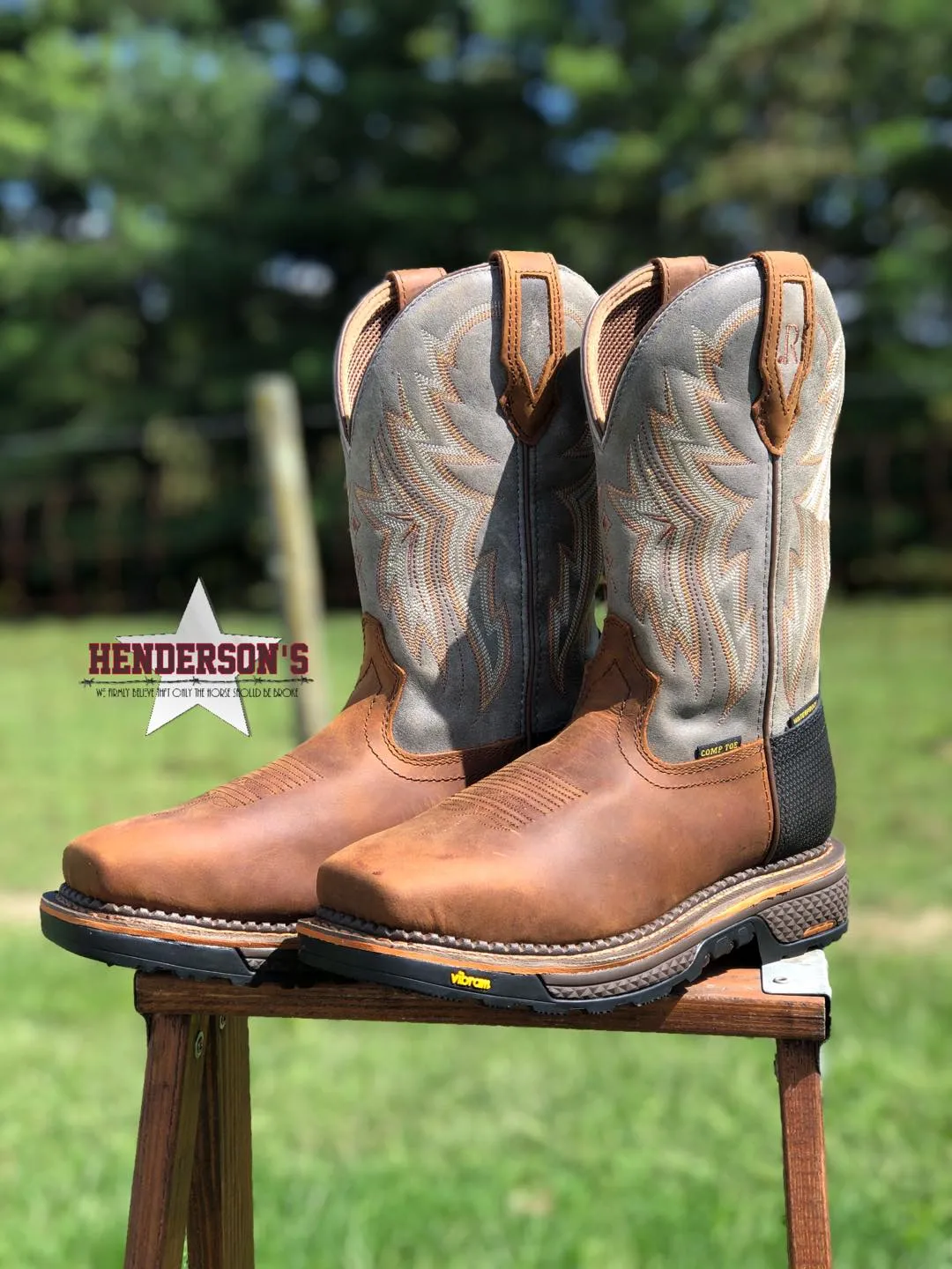 Smoke Grey Hazel Bay Cowhide ~ Waterproof Comp Toe