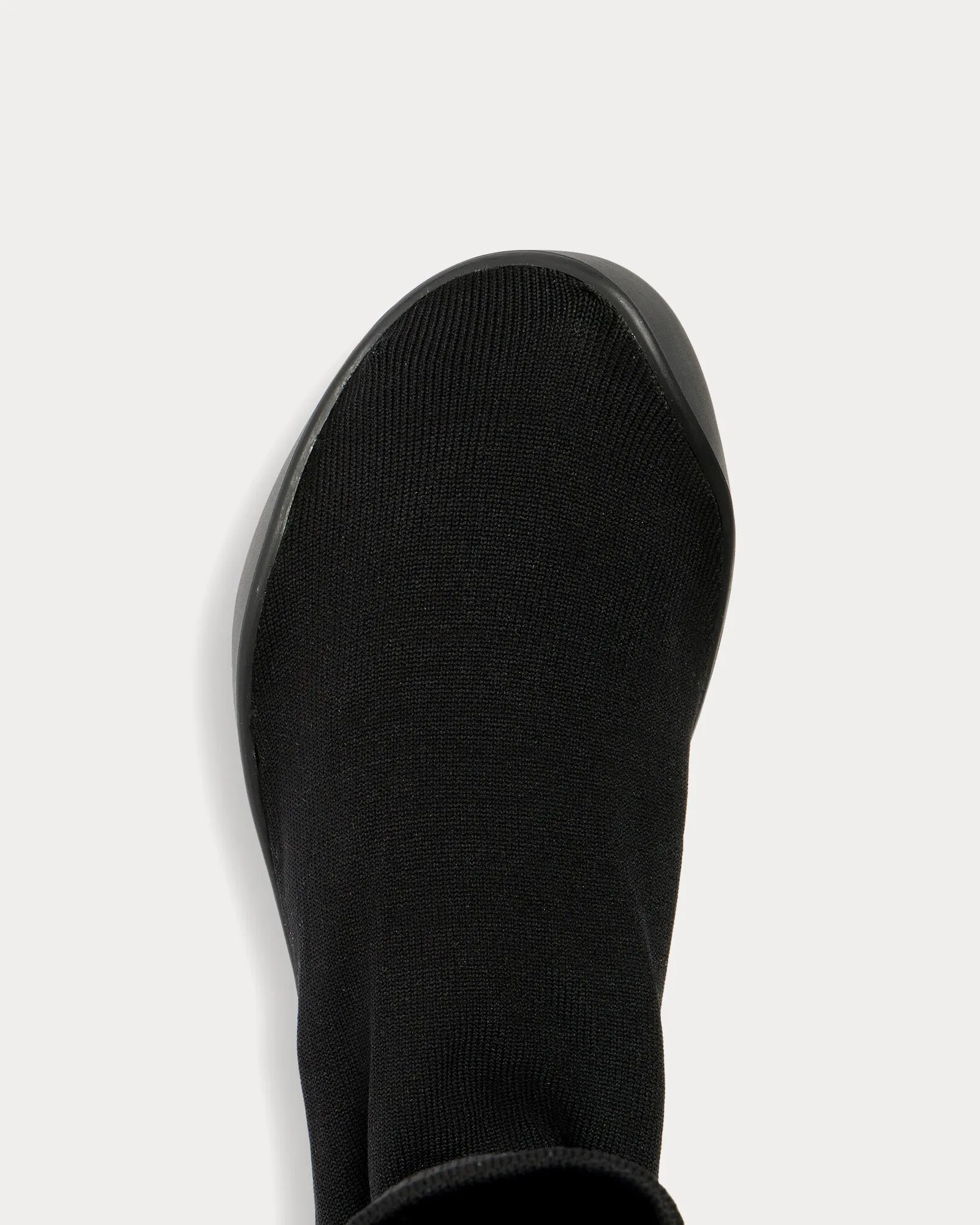 Sock Technical Knit Black High Top Sneakers