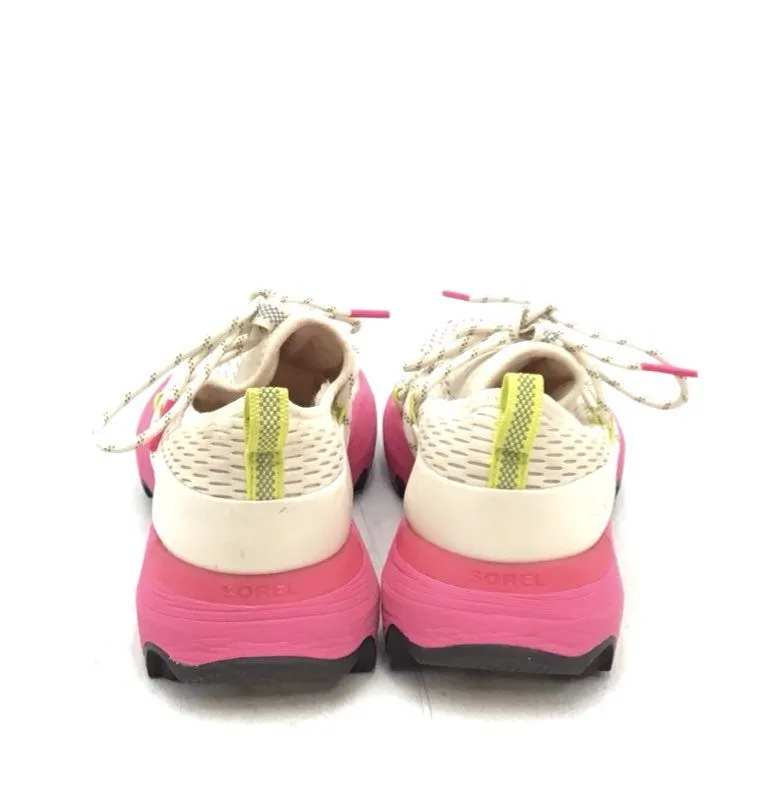 Sorel Women's Kinetic Impact Lace White Pink Running Athletic Shoes - Size 7