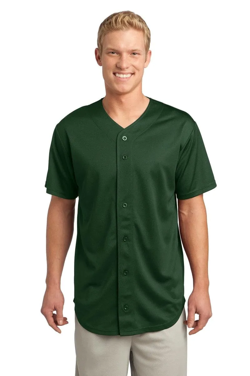 Sport-Tek ST220: PosiCharge Tough Mesh Full-Button Jersey