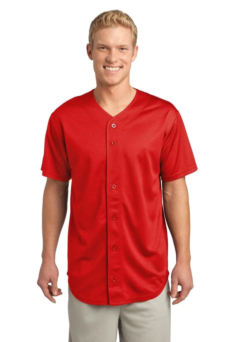 Sport-Tek ST220: PosiCharge Tough Mesh Full-Button Jersey