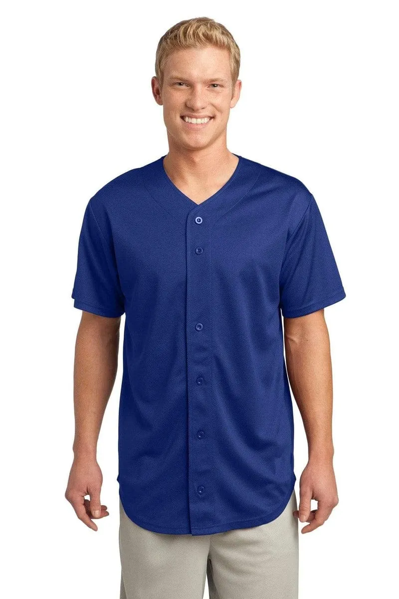 Sport-Tek ST220: PosiCharge Tough Mesh Full-Button Jersey