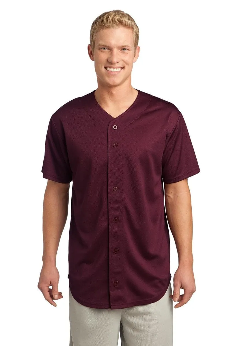 Sport-Tek ST220: PosiCharge Tough Mesh Full-Button Jersey