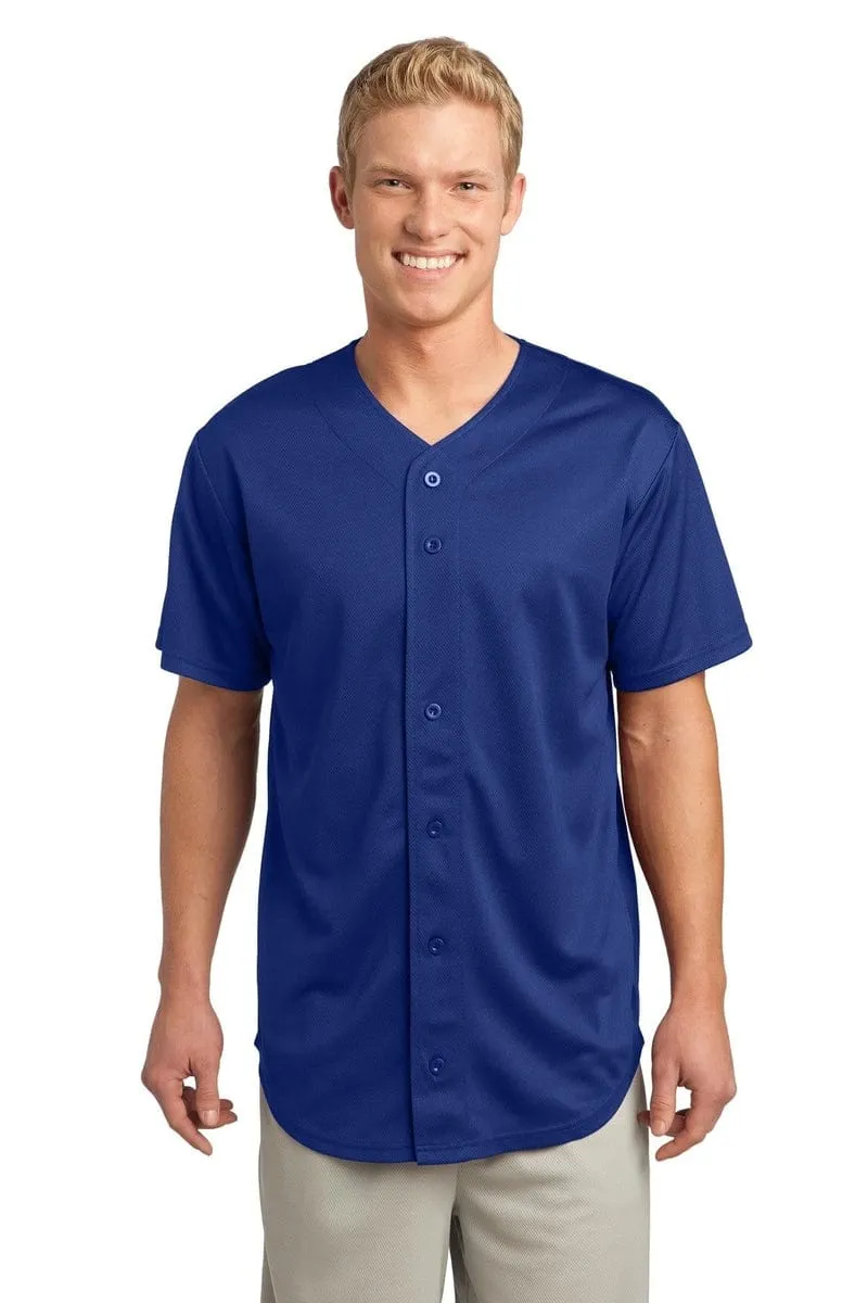 Sport-Tek ST220: PosiCharge Tough Mesh Full-Button Jersey