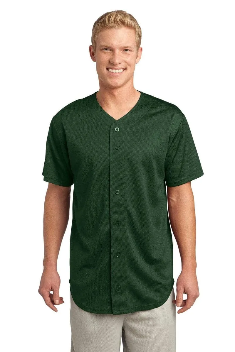 Sport-Tek ST220: PosiCharge Tough Mesh Full-Button Jersey