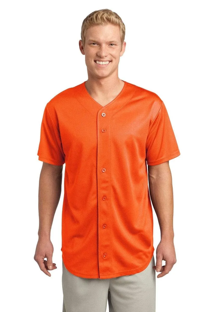 Sport-Tek ST220: PosiCharge Tough Mesh Full-Button Jersey