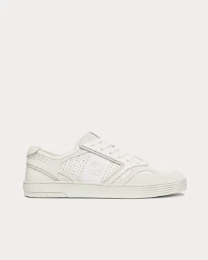 Step Leather White Low Top Sneakers