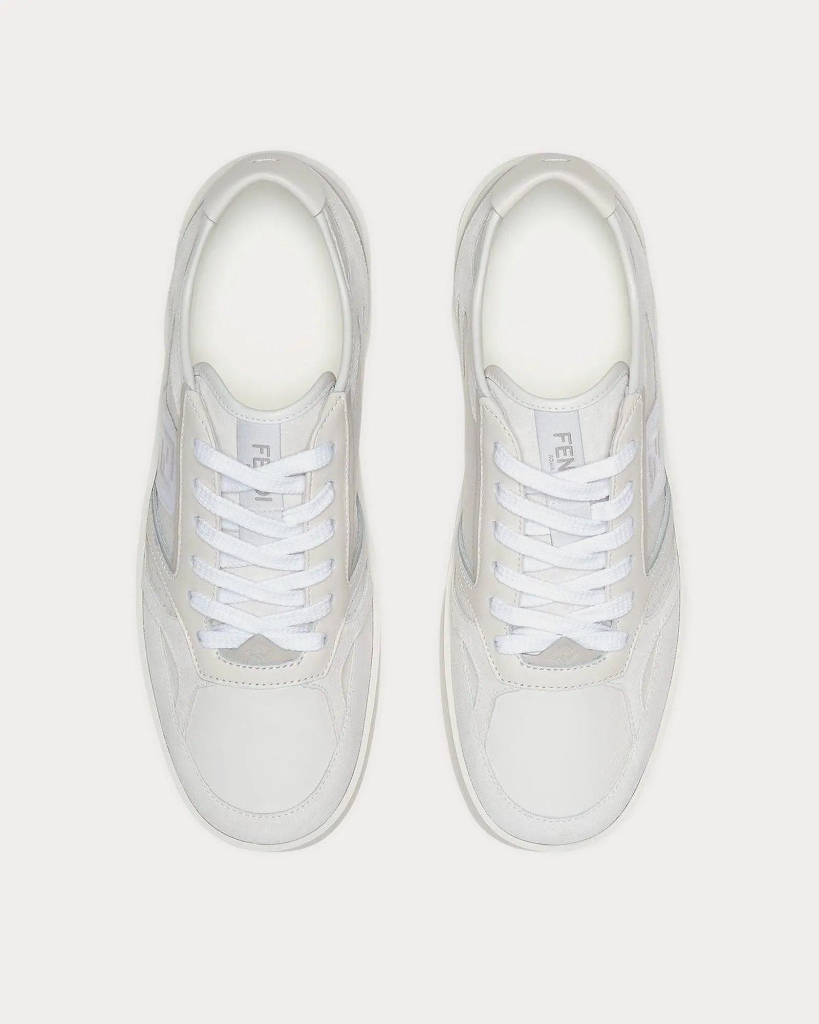 Step Leather White Low Top Sneakers