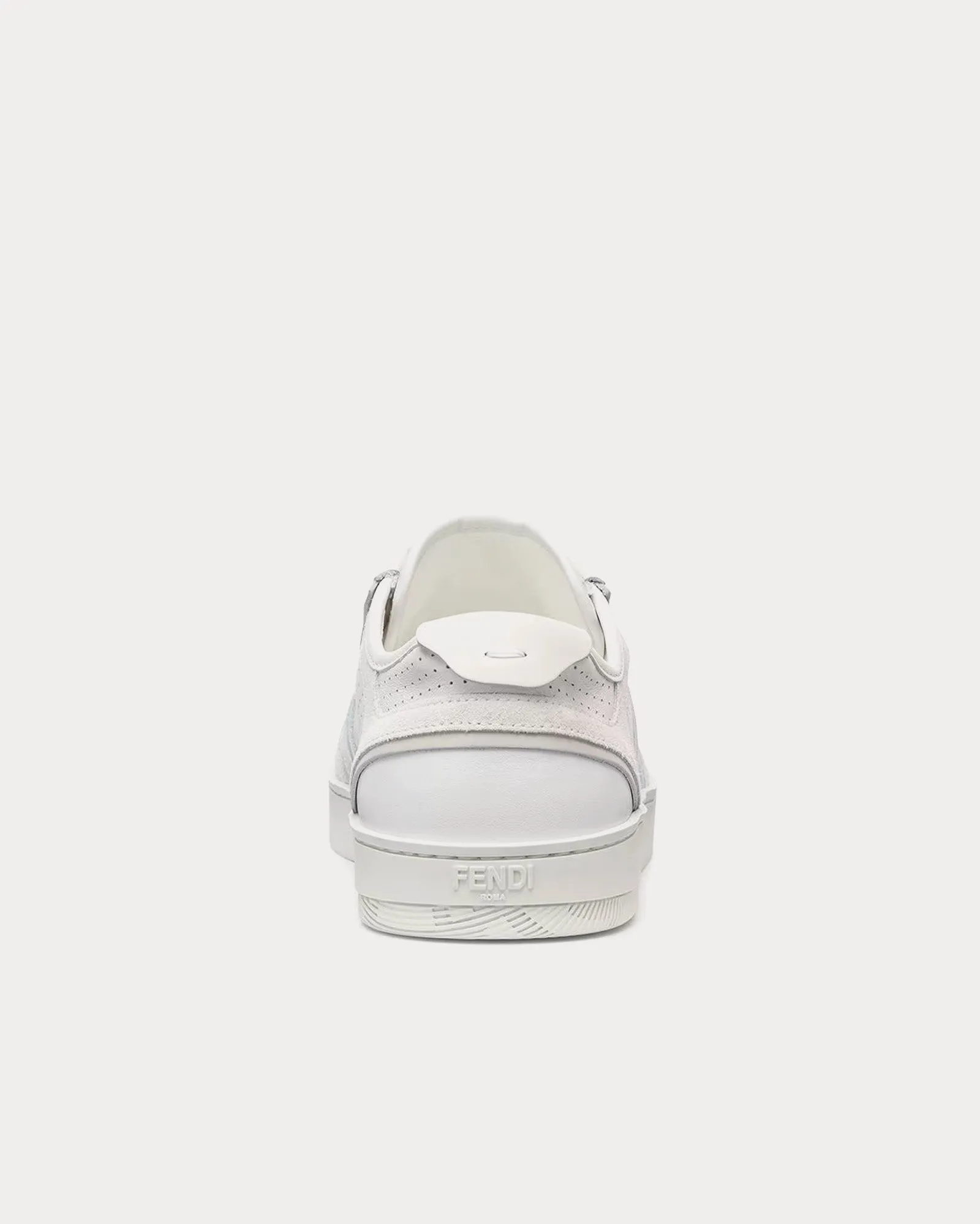 Step Leather White Low Top Sneakers