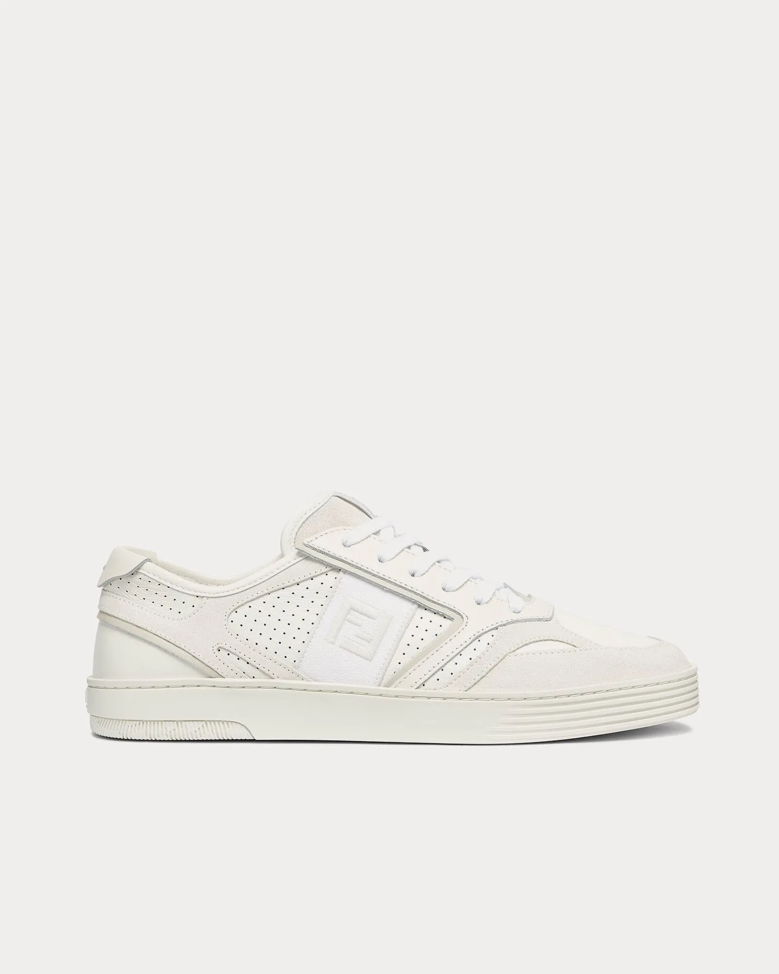 Step Leather White Low Top Sneakers