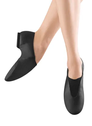 Super -- Men's Split Sole Jazz Slip-On -- Black