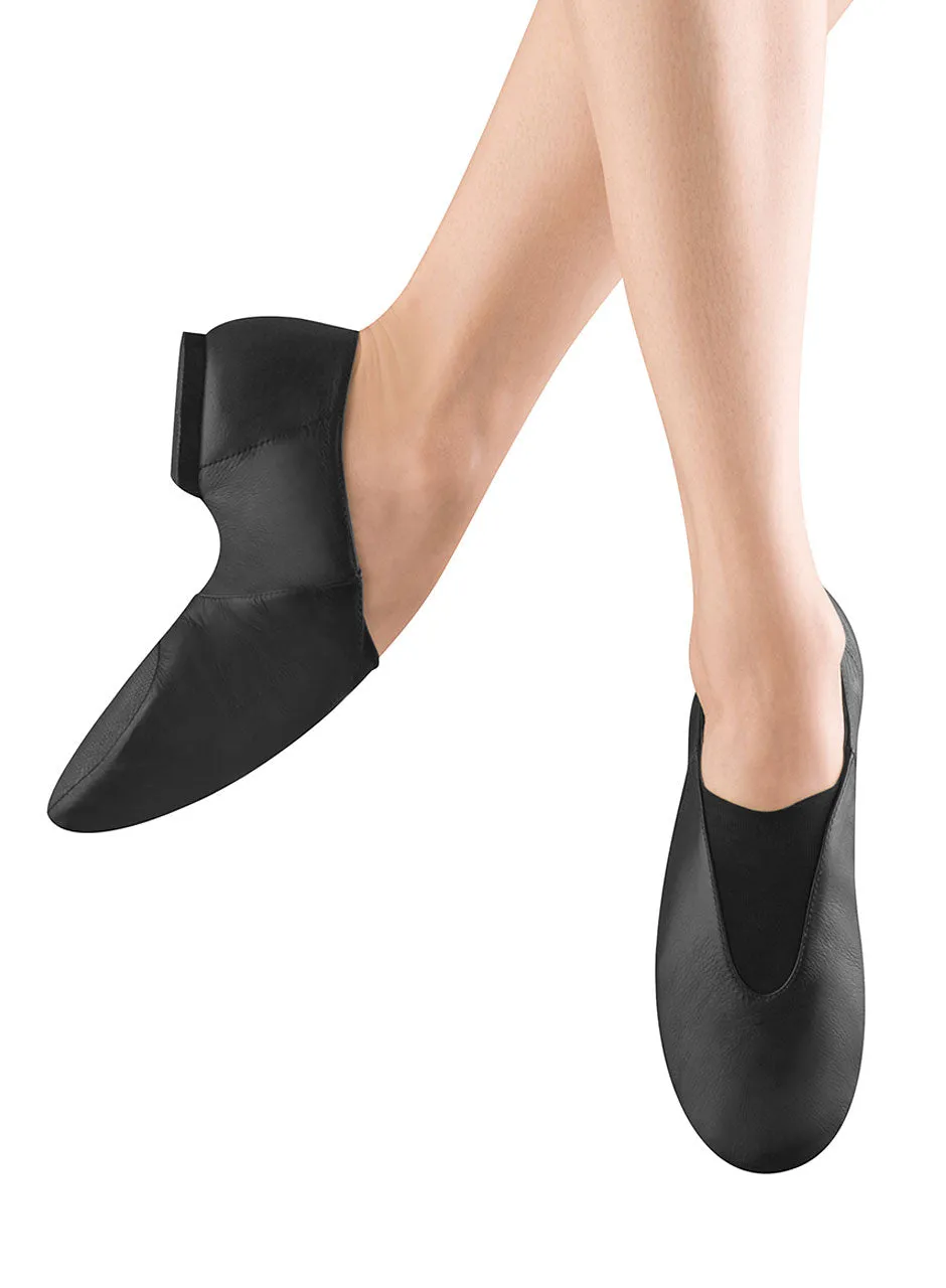 Super -- Men's Split Sole Jazz Slip-On -- Black