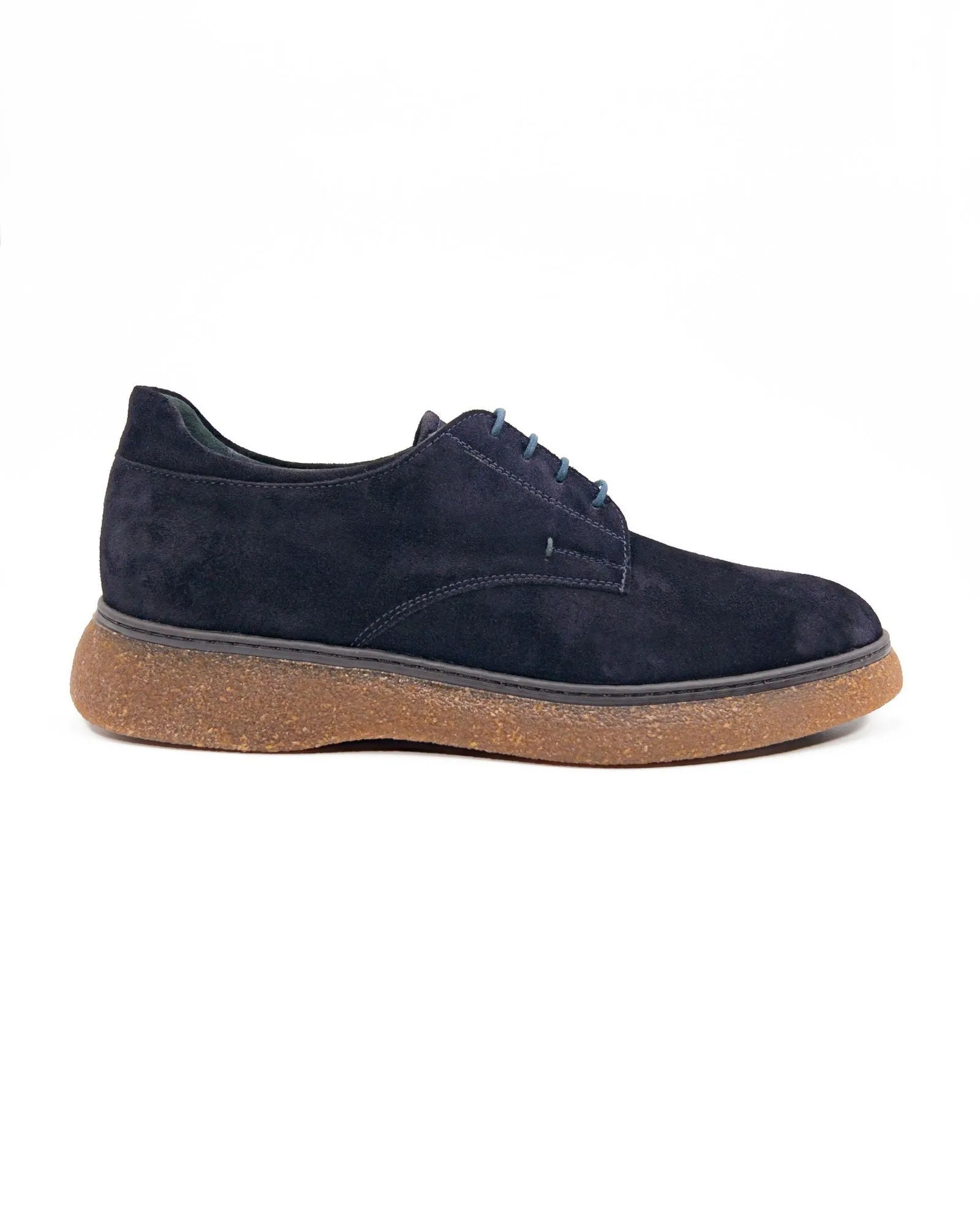 T-Suit Blue Genuine Suede Leather Men's Casual Shoes