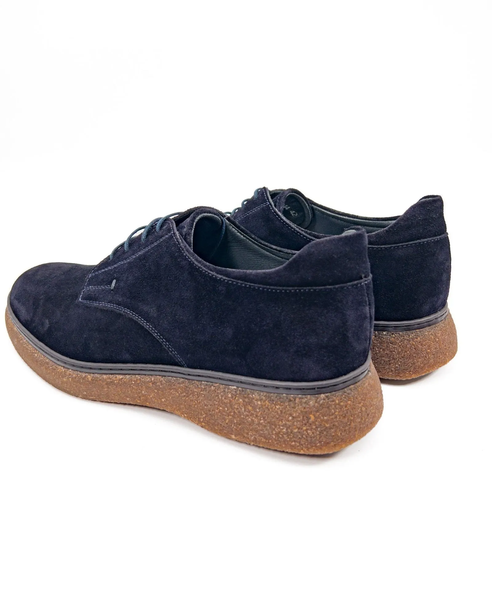 T-Suit Blue Genuine Suede Leather Men's Casual Shoes