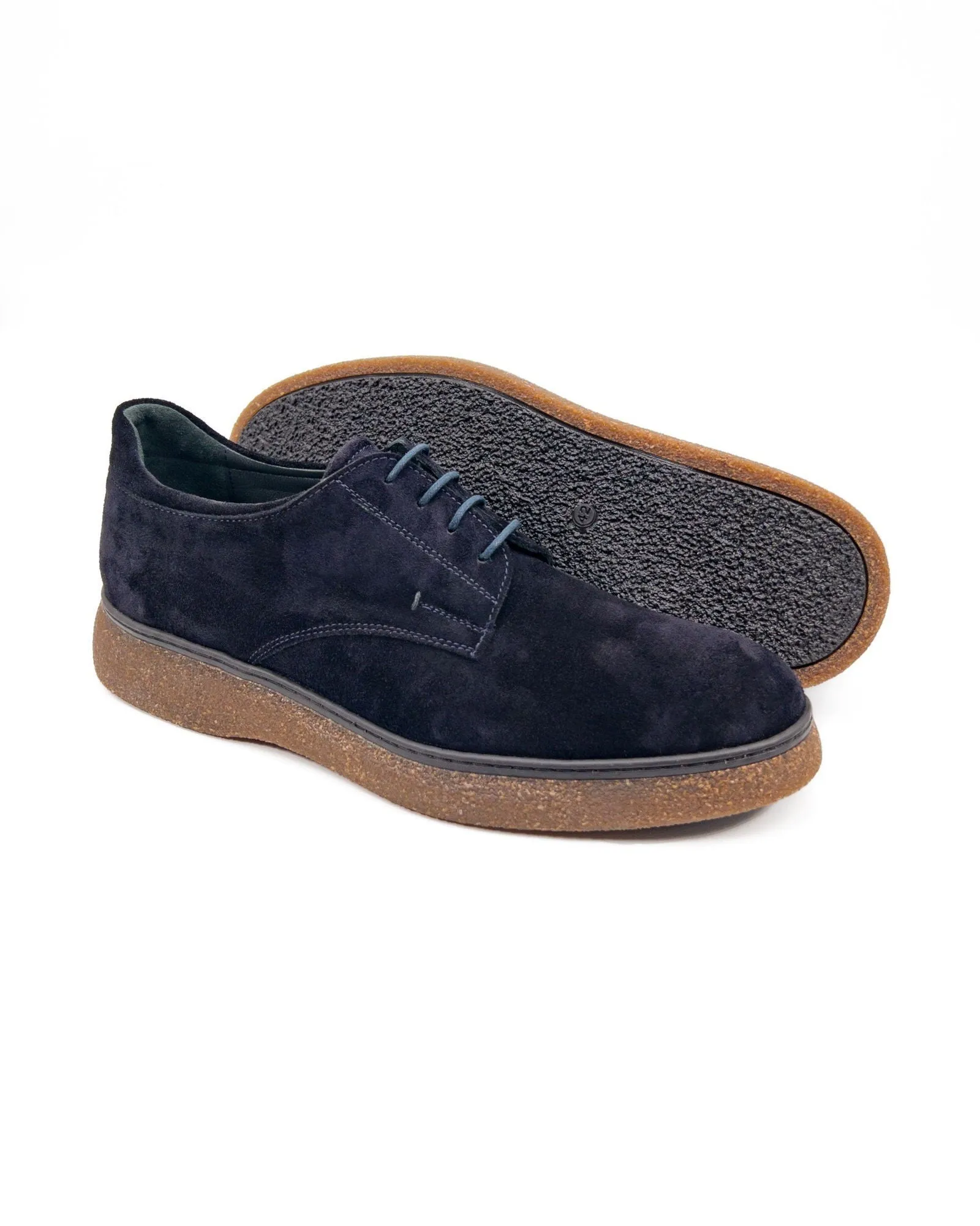 T-Suit Blue Genuine Suede Leather Men's Casual Shoes
