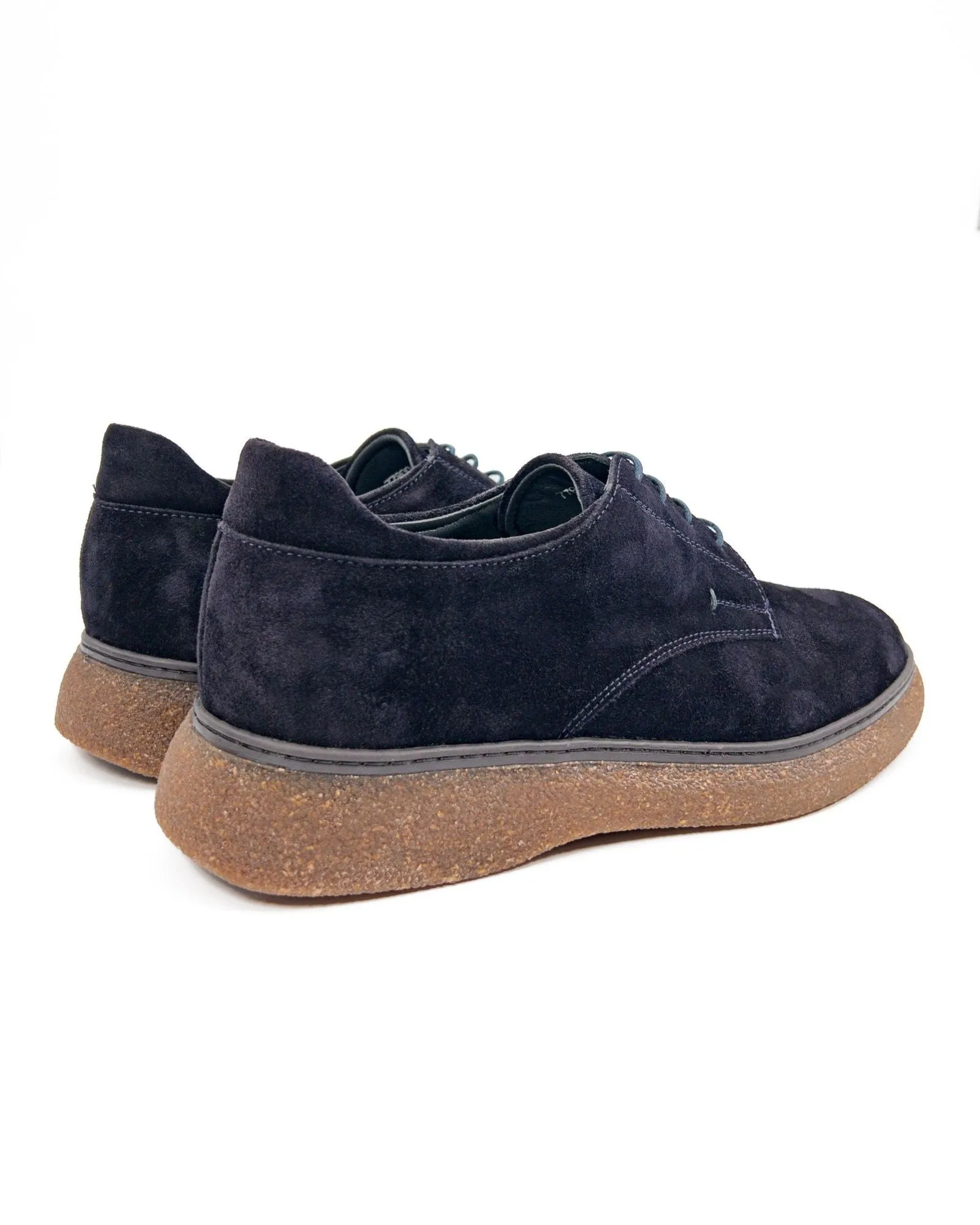 T-Suit Blue Genuine Suede Leather Men's Casual Shoes
