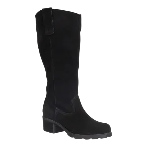 TALLOW in BLACK Heeled Mid Shaft Boots