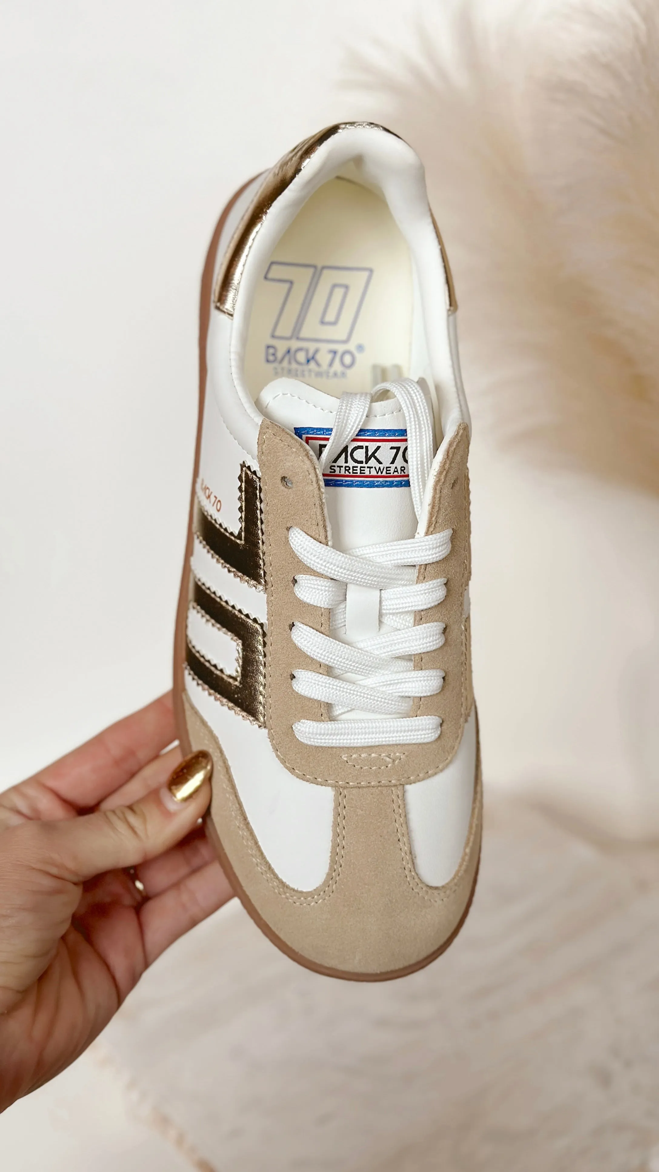 The Back 70 Cloud Sneakers - Beige/Gold