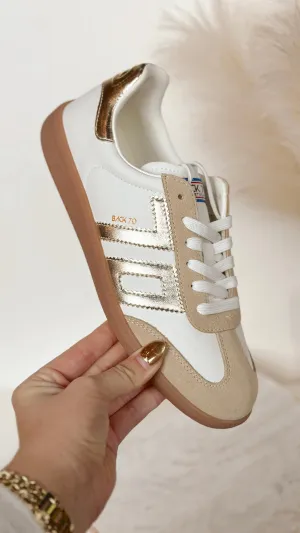 The Back 70 Cloud Sneakers - Beige/Gold