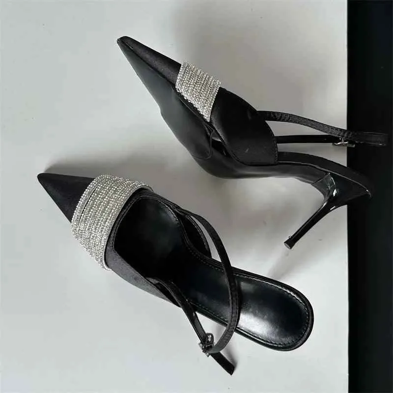 TSS38 Rhinestone Silky Pumps - Women's Casual Shoes