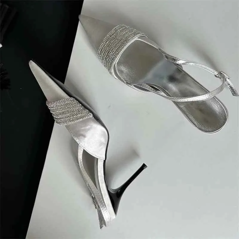 TSS38 Rhinestone Silky Pumps - Women's Casual Shoes