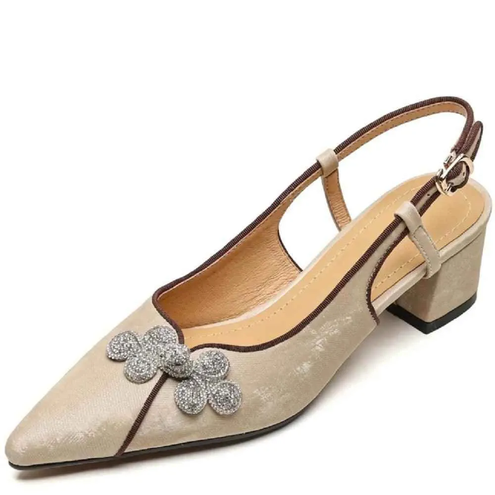 TSS43 Thick High Heel Sandals - Women's Casual Shoes