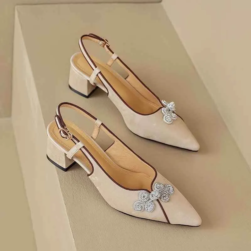 TSS43 Thick High Heel Sandals - Women's Casual Shoes