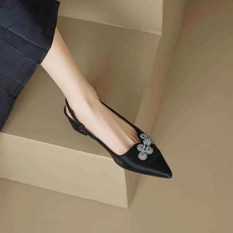 TSS43 Thick High Heel Sandals - Women's Casual Shoes