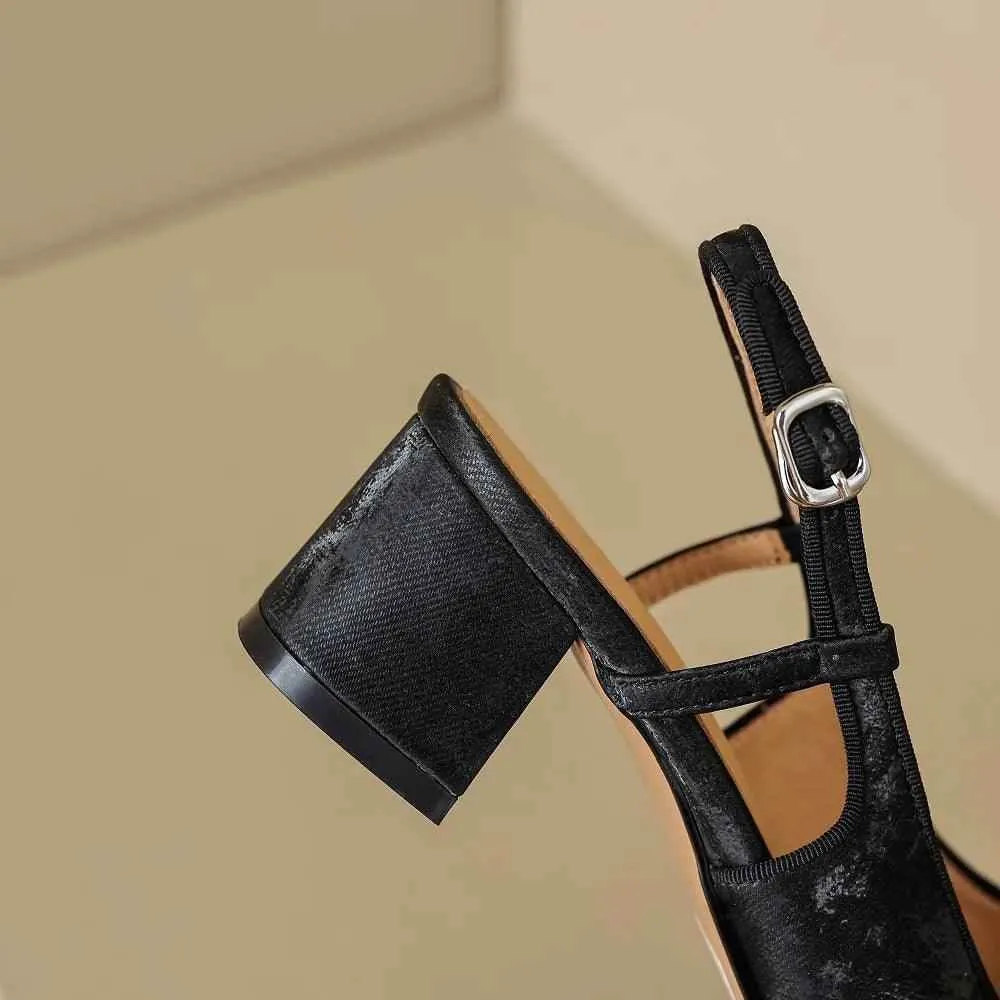 TSS43 Thick High Heel Sandals - Women's Casual Shoes