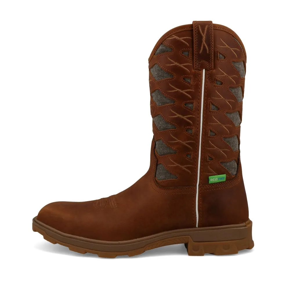 'Twisted X' Men's 11" Ultralite X™ EH Comp Toe - Cinnamon / Eco Dust