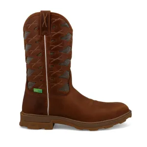 'Twisted X' Men's 11" Ultralite X™ EH Comp Toe - Cinnamon / Eco Dust