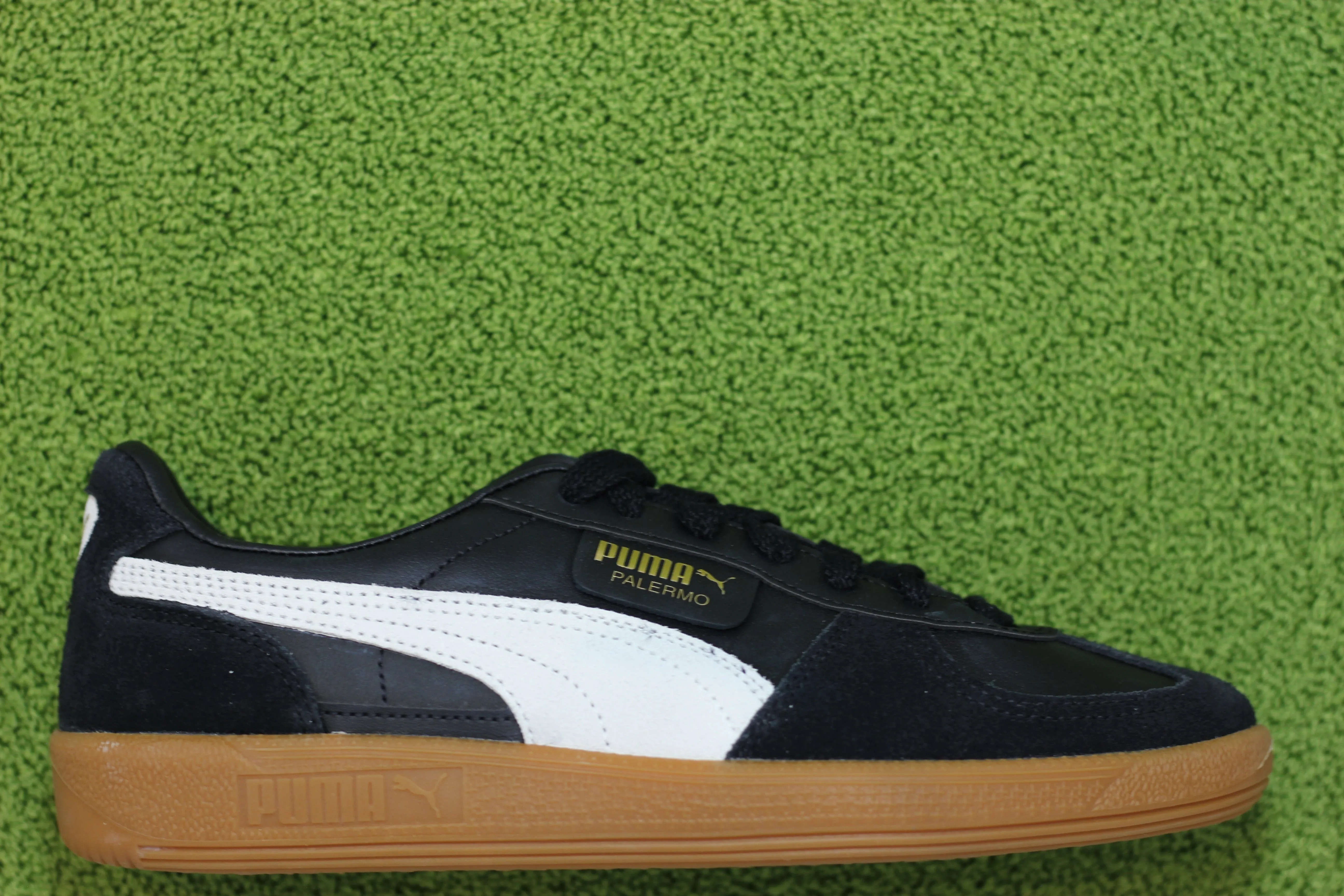 Unisex Palermo Sneaker - Black/White Leather/Suede