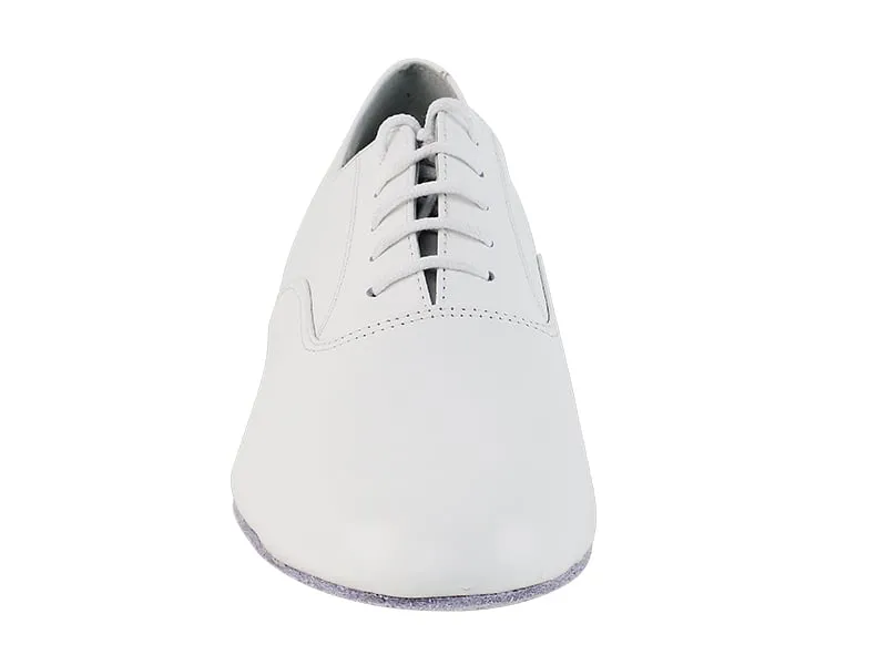 Very Fine 919101_sale Men's Ballroom Shoes in White Leather in Stock