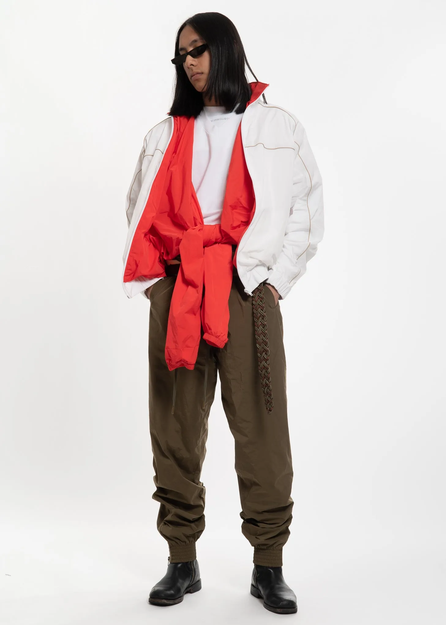 Vintage SS2018 White and Red Layered Track Jacket