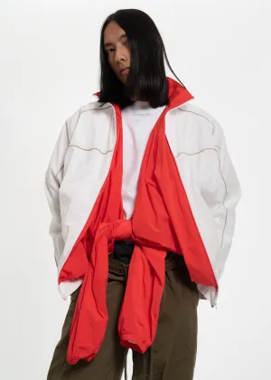 Vintage SS2018 White and Red Layered Track Jacket