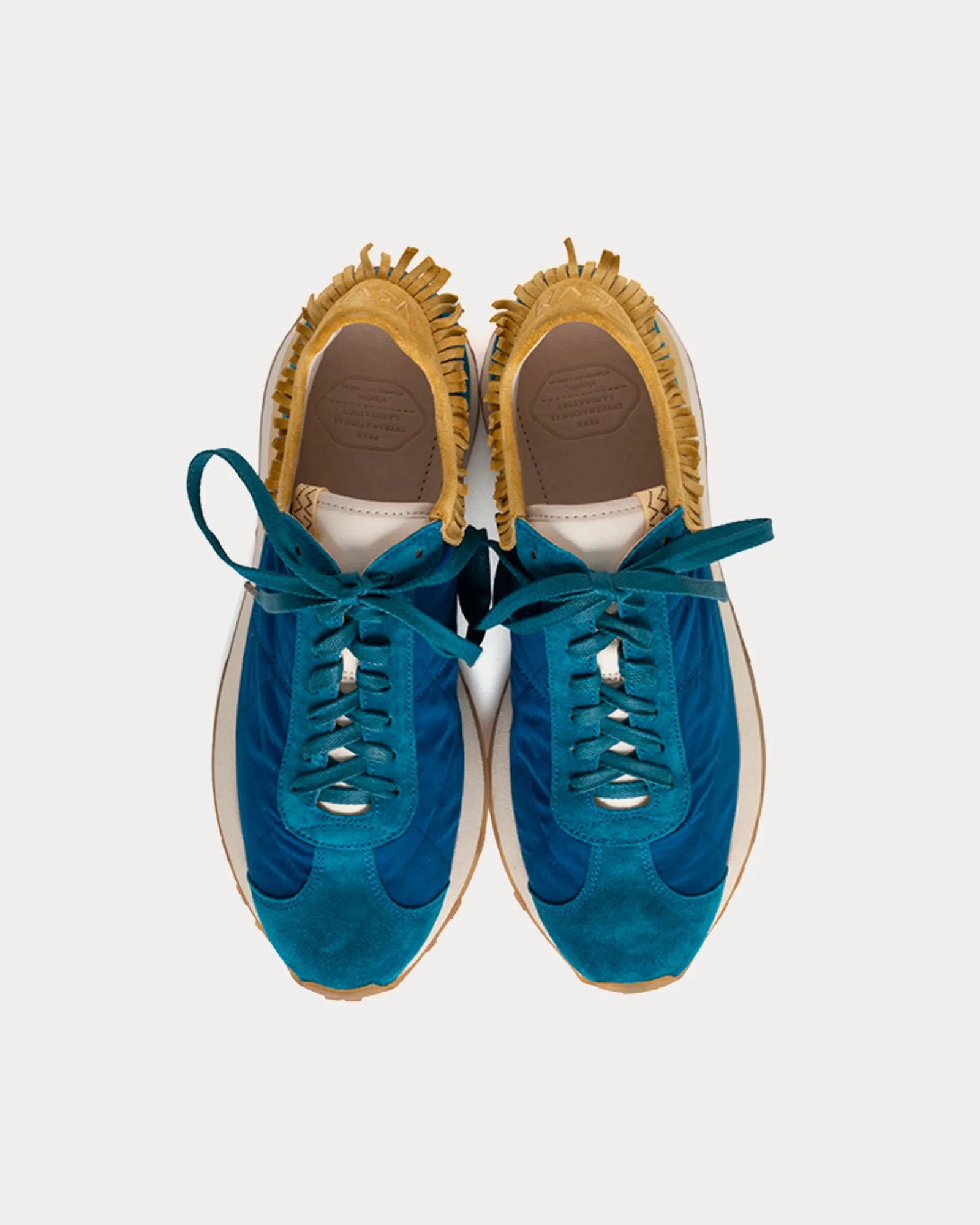 Walpi Runner Cotton & Nylon Blue Low Top Sneakers