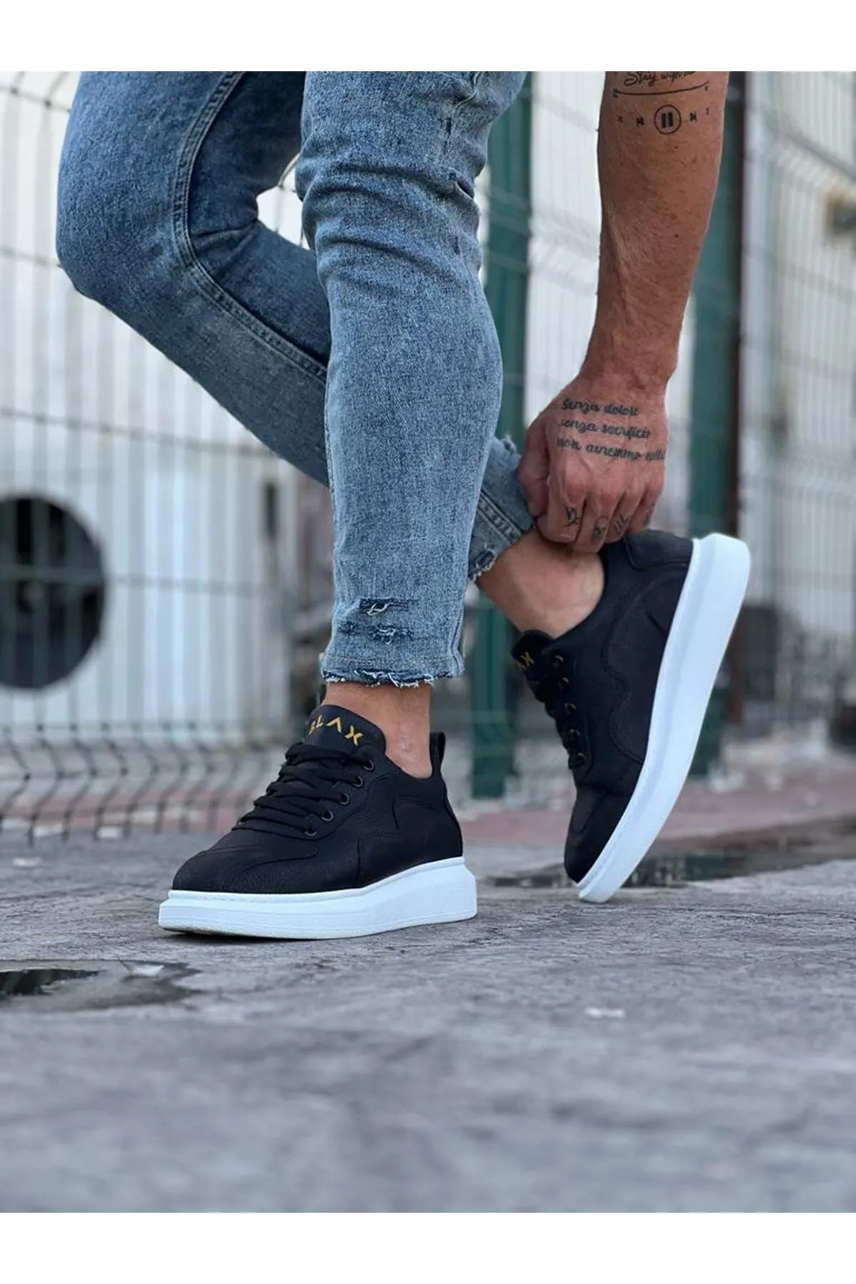 WG301 Black Men's Casual Shoes