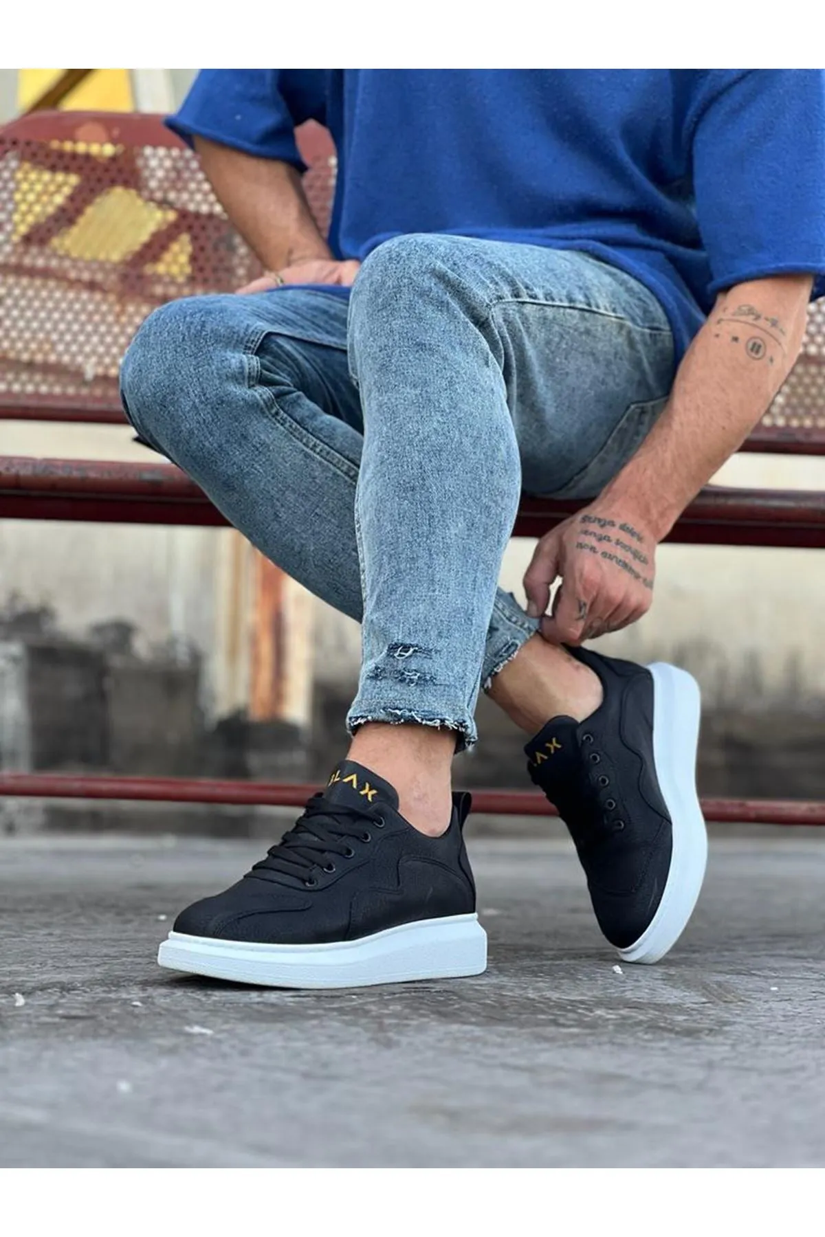 WG301 Black Men's Casual Shoes