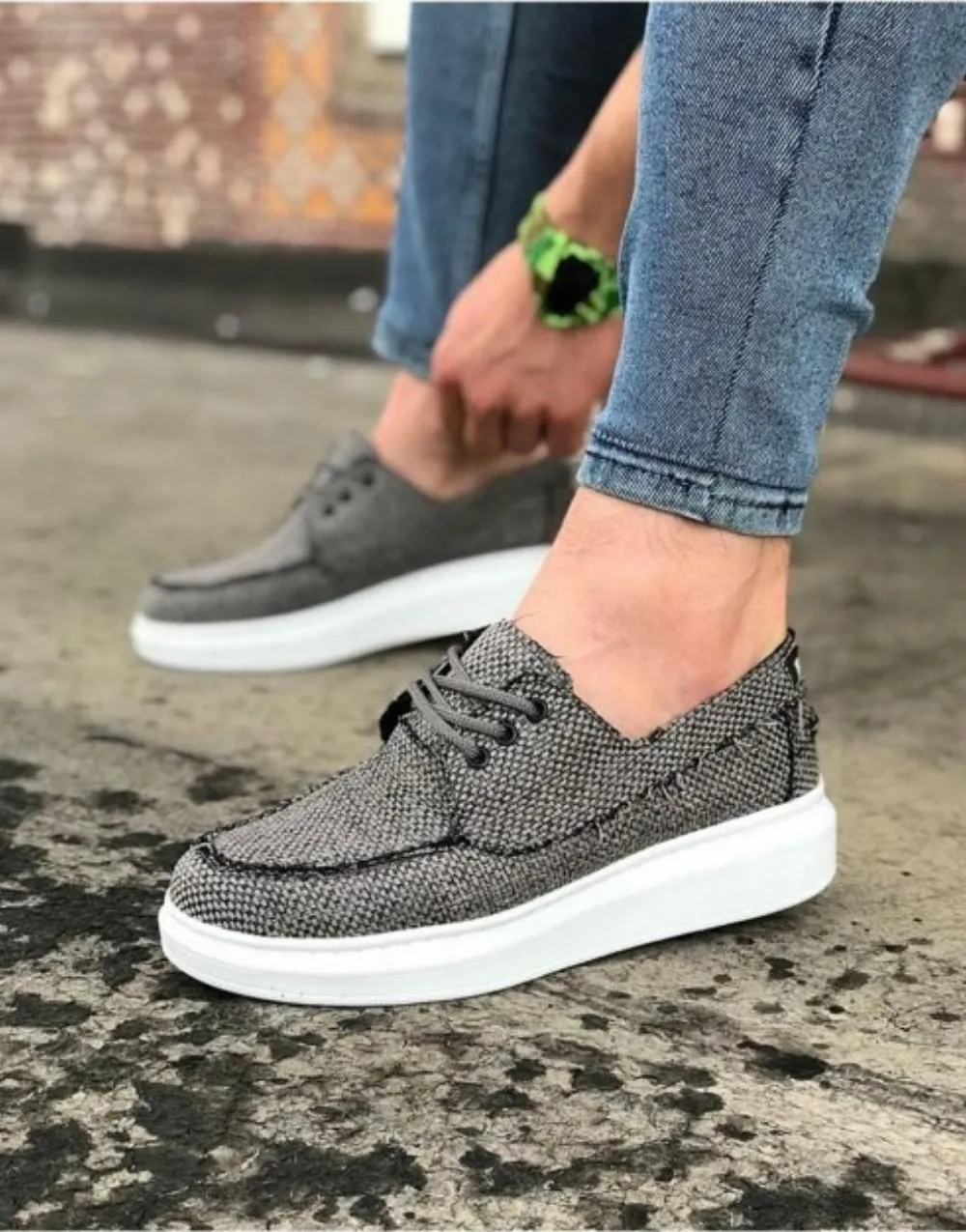 WG503 Gray Men's Casual Shoes