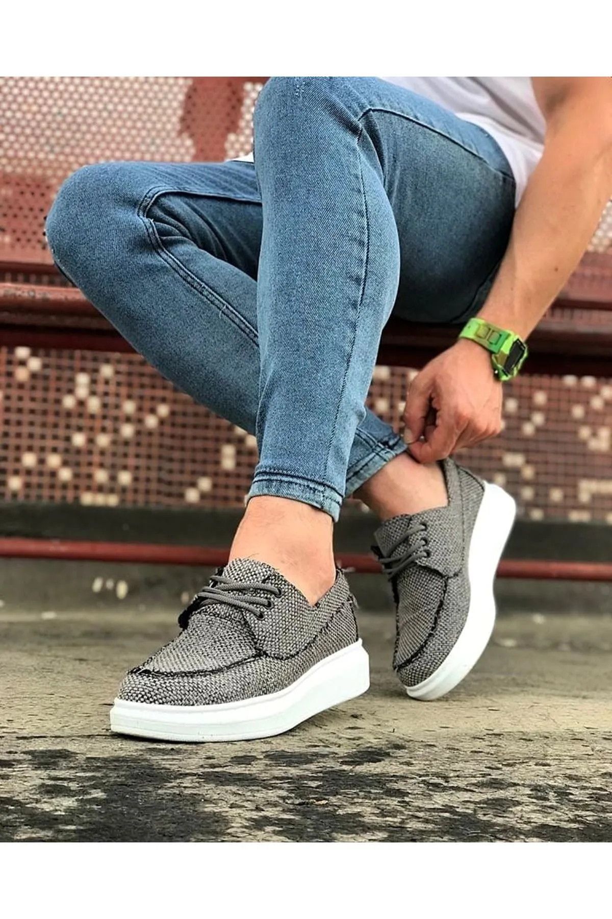 WG503 Gray Men's Casual Shoes