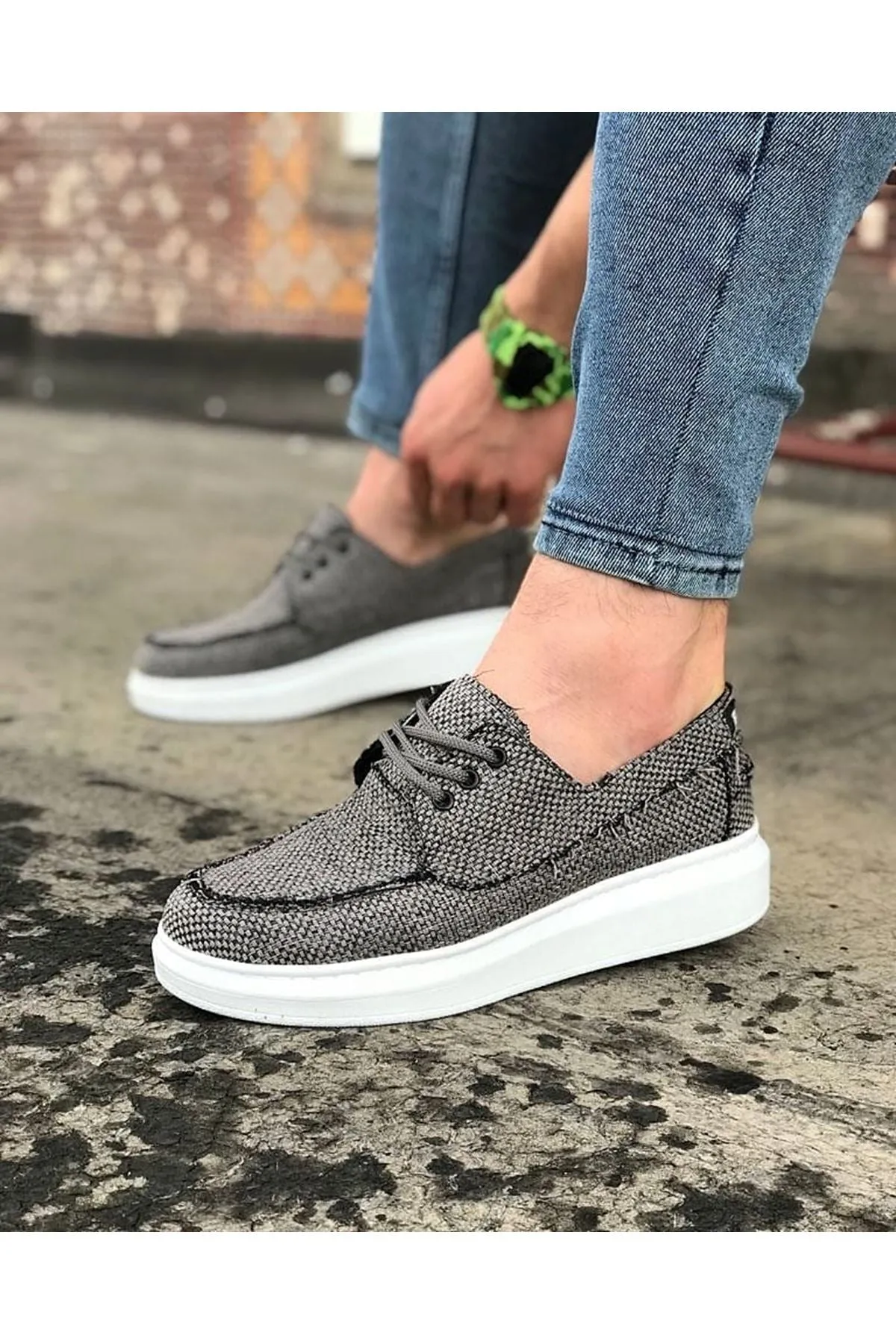 WG503 Gray Men's Casual Shoes