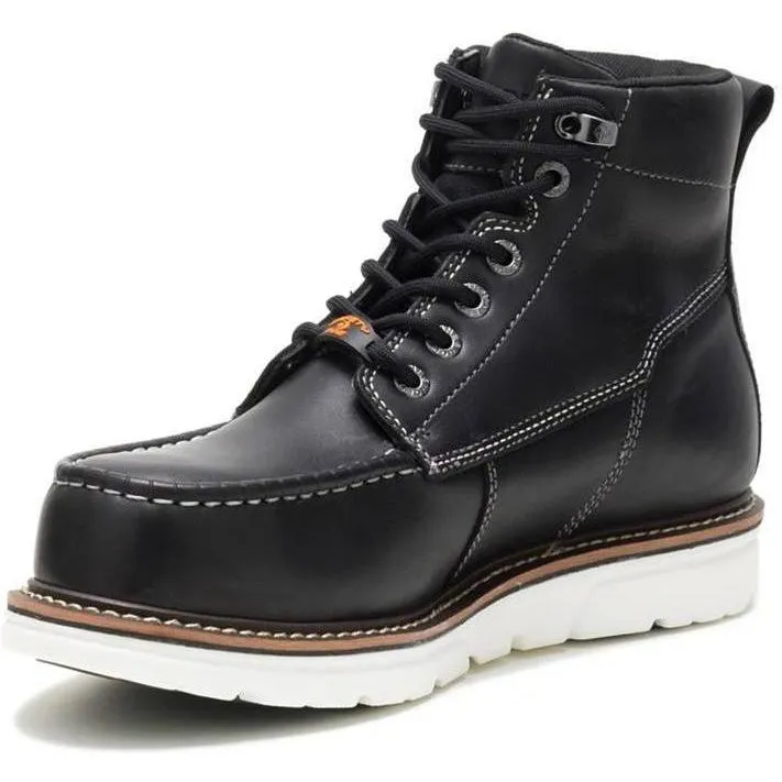 Wolverine Men's I-90 Durashock 6" Soft Toe WP Wedge Work Boot Black W200147