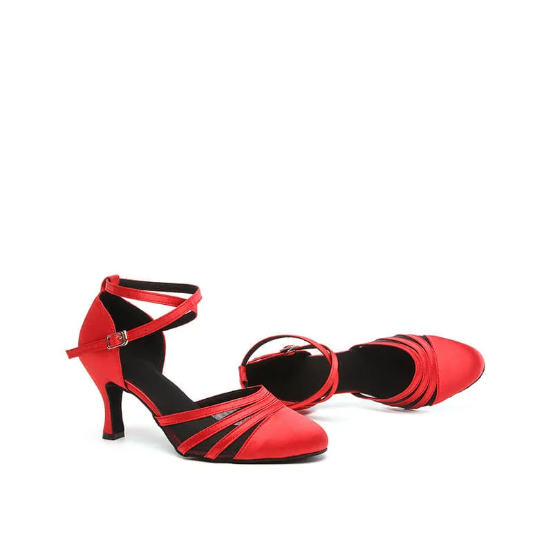 Women Closed Toe Ballroom Dance Shoes