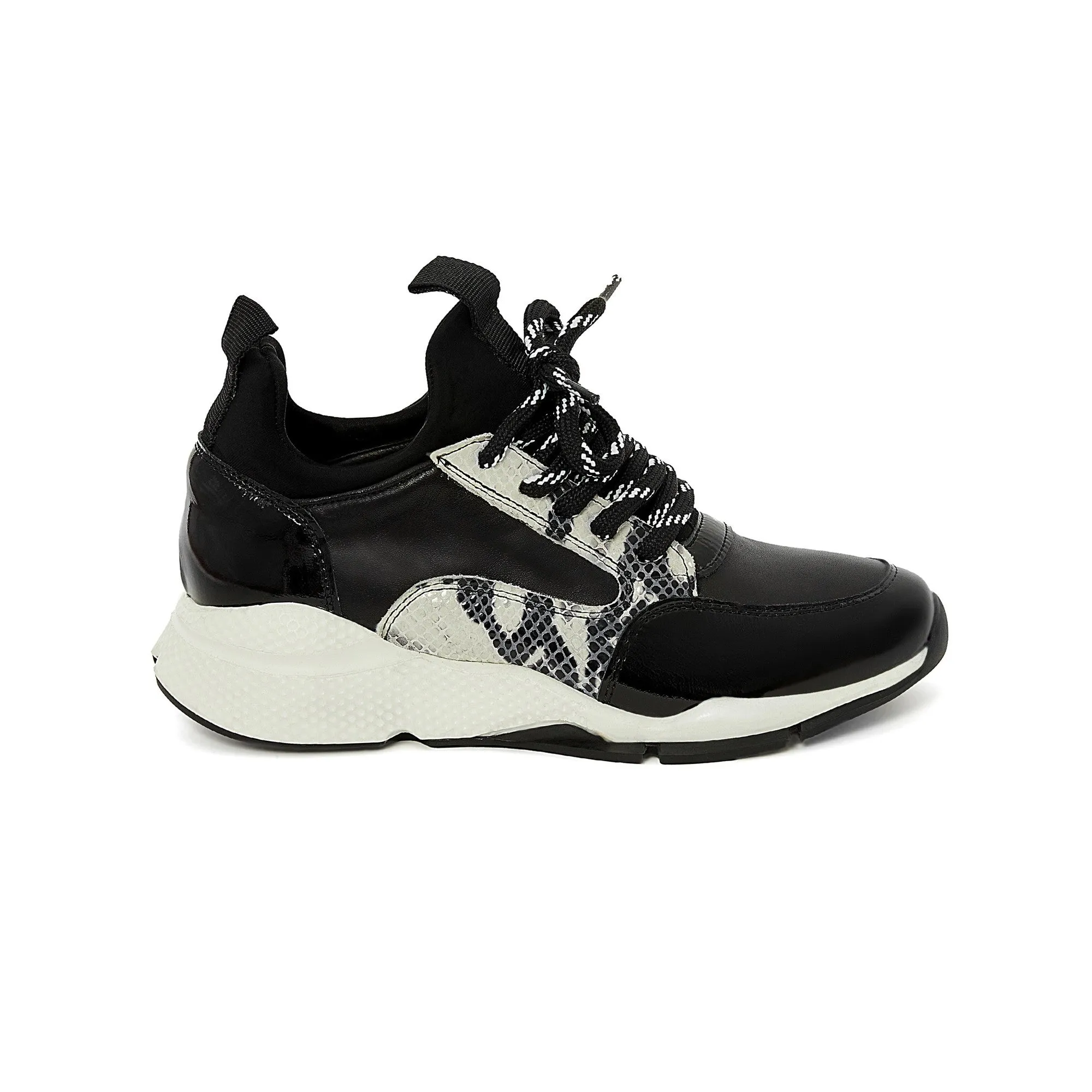Women's Snake Leather Handmade Sneakers W5010